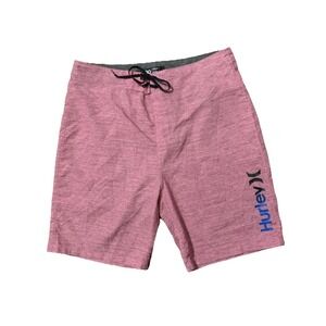 Hurley Mens 30 Board‎ Shorts Wayfarer Unlined Swim Trunks Drawstring Pink 30x8